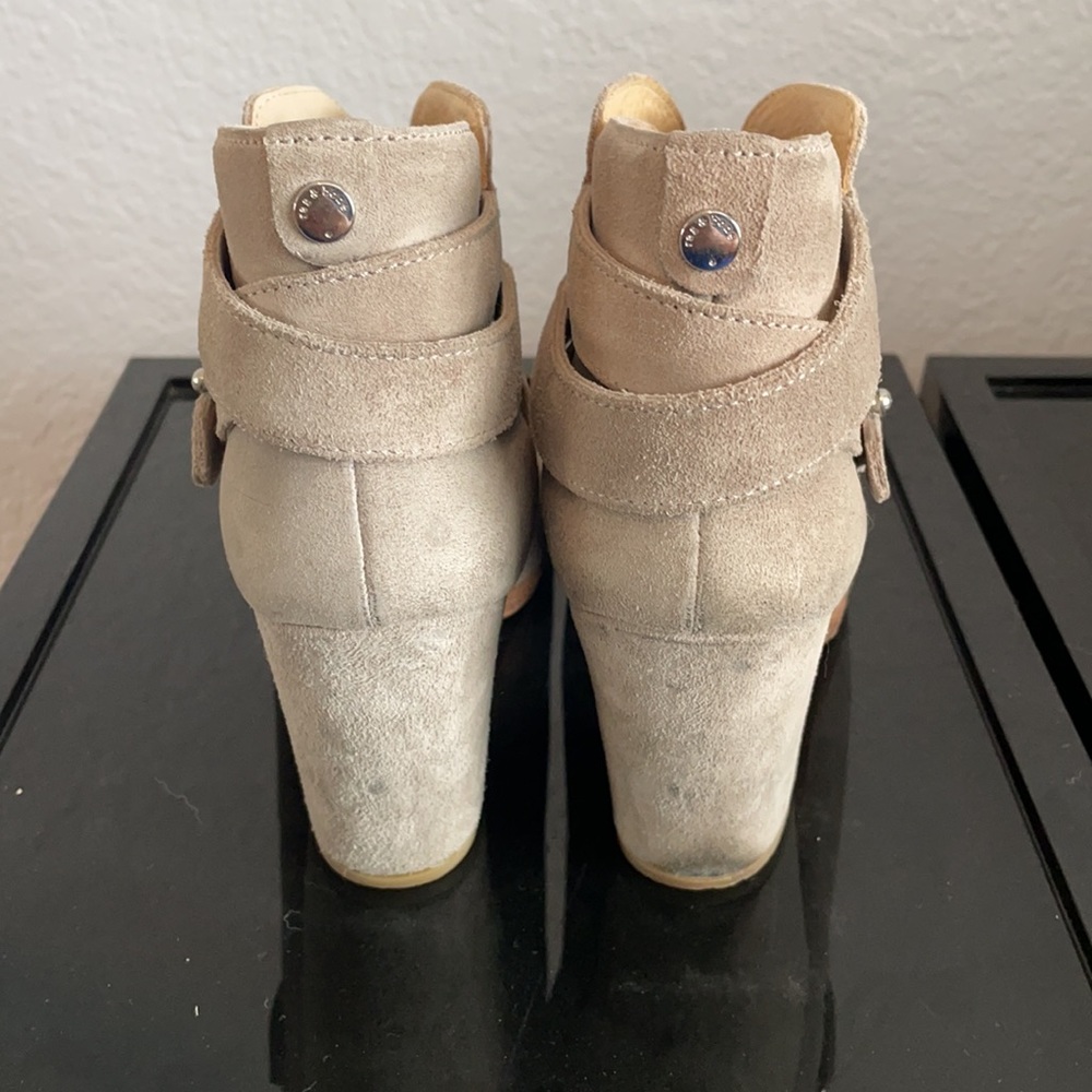 Rag And Bone Harrow Booties In Taupe Suede - image 3